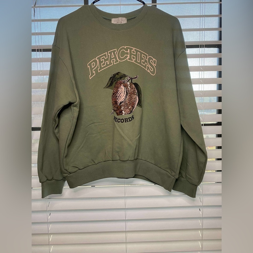 🍑Olive Crew Neck Sweater🍑